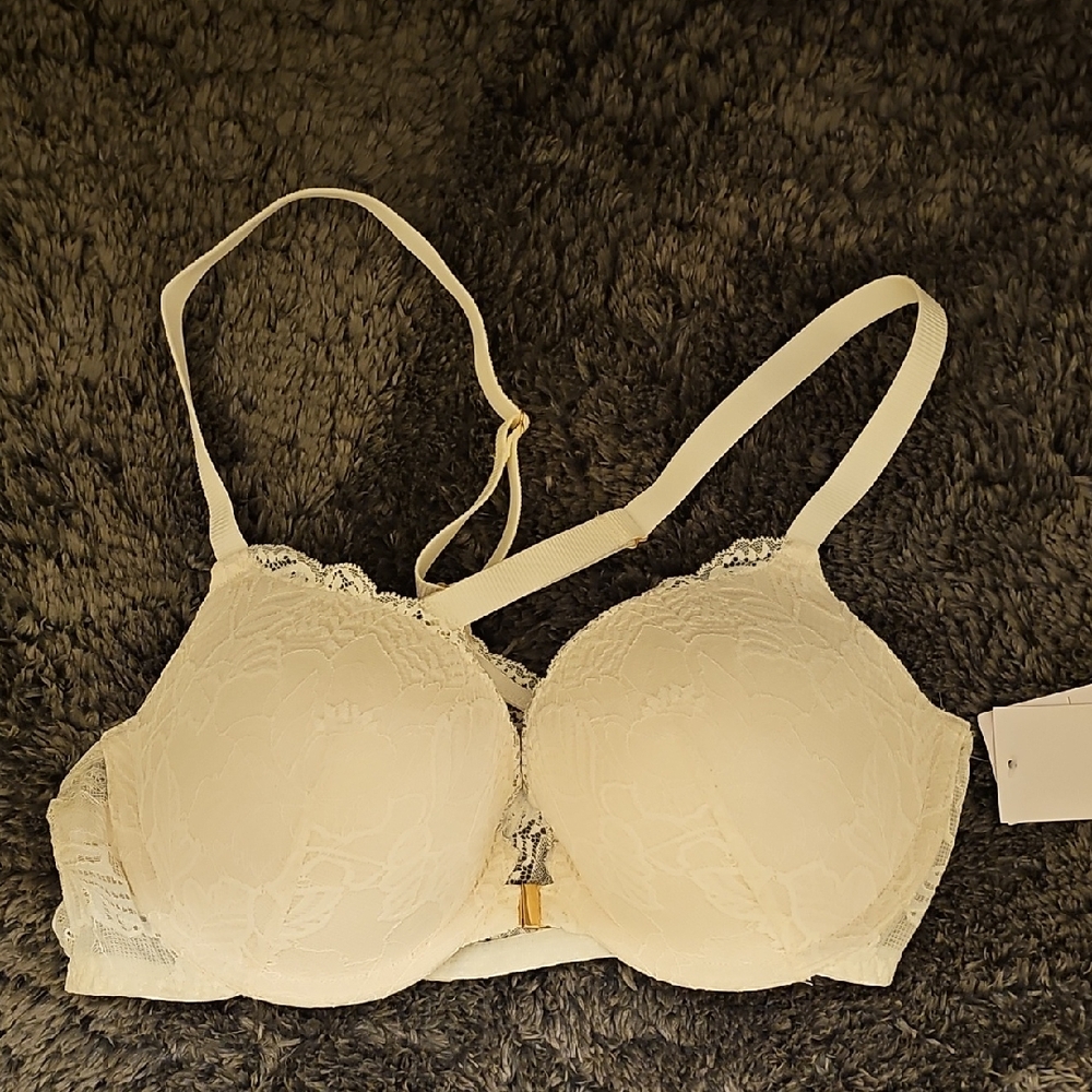 Auden Cream Lace Bra